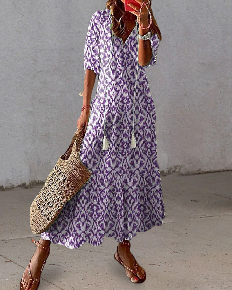 Willow | Women's Boho Tiered A-Line Summer Dress