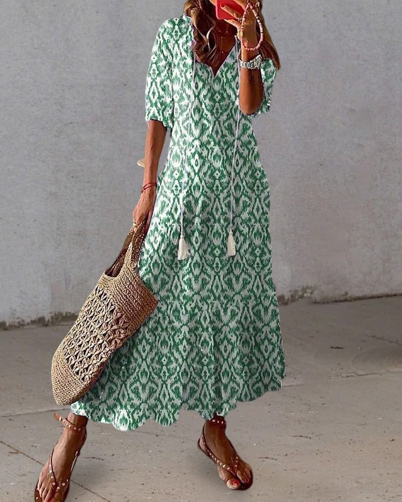 Willow | Women's Boho Tiered A-Line Summer Dress