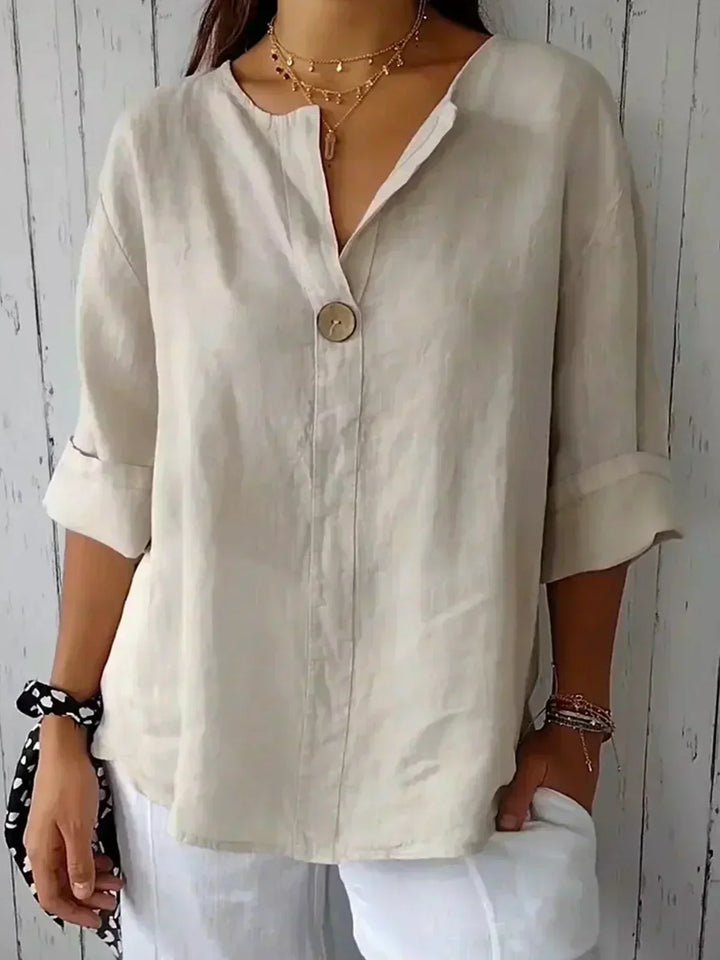 Lily | Women's Relaxed Fit Button Front Tunic Top