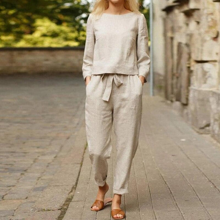 Mila | Women's Relaxed Linen Two-Piece Lounge Set