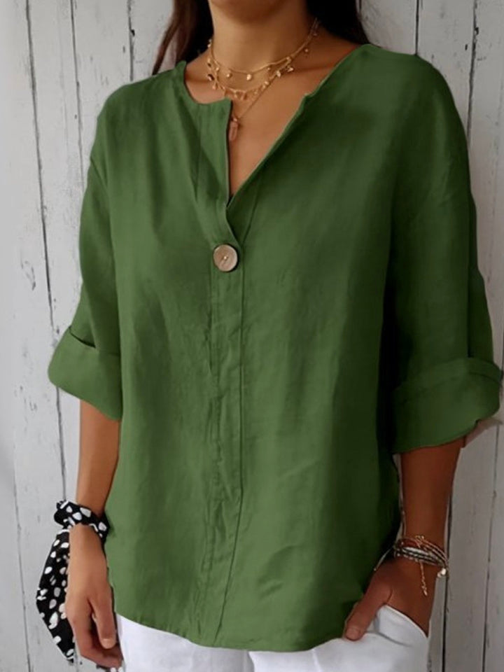 Lily | Women's Relaxed Fit Button Front Tunic Top