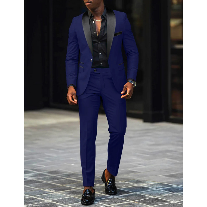Victor | Men's Slim-Fit Formal Suit With Lapels