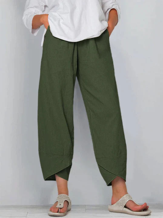 Aria | Women's High Waist Tulip Hem Wide Pants