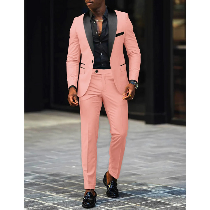 Victor | Men's Slim-Fit Formal Suit With Lapels