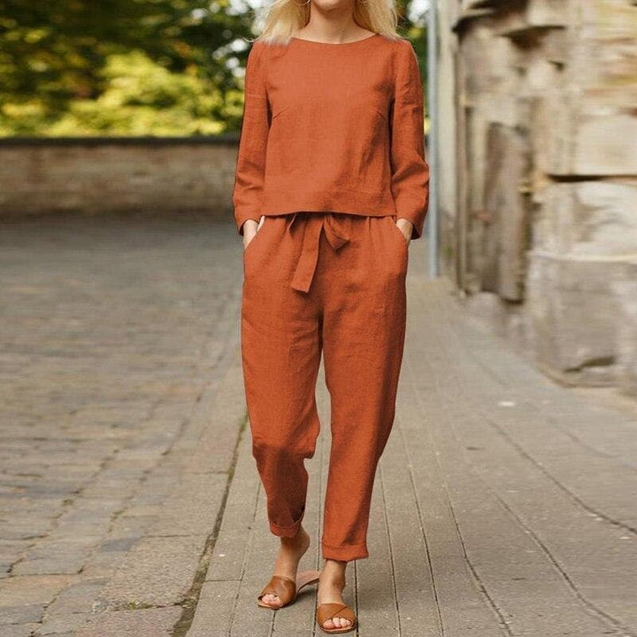 Mila | Women's Relaxed Linen Two-Piece Lounge Set