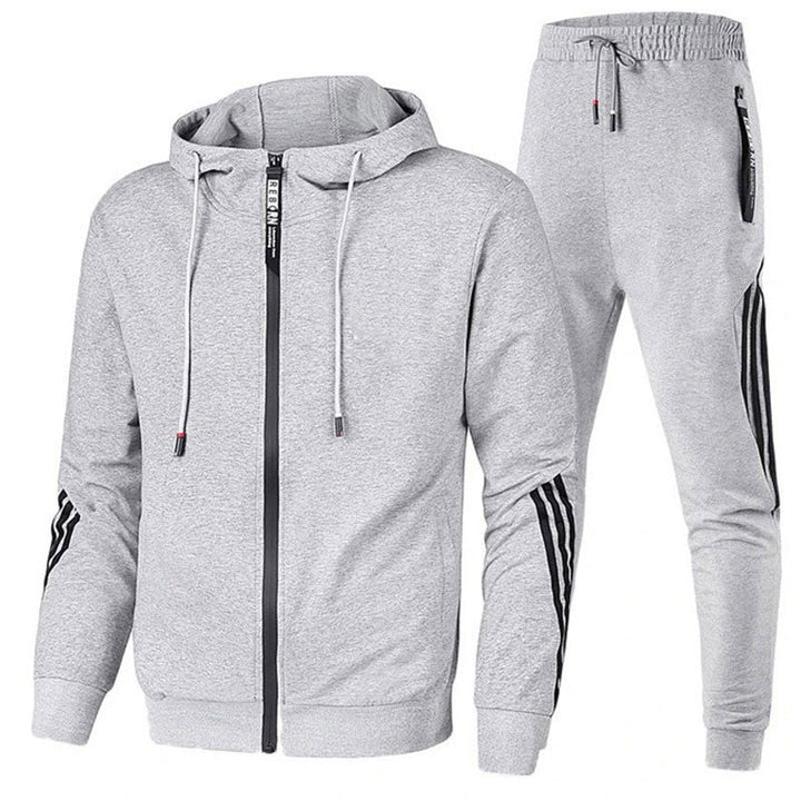 Noah | Men's Striped Hooded Sweatshirt And Jogger Set