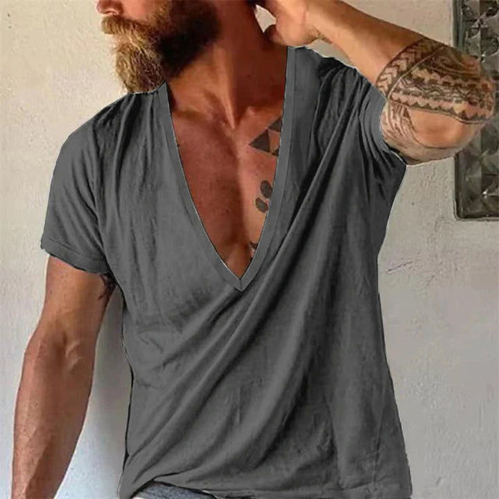 Mason | Men's Relaxed Deep V-Neck Short Sleeve T-Shirt