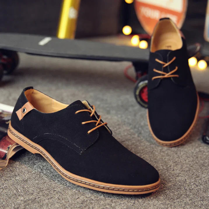 Oliver | Men's Suede Oxford Lace-Up Dress Shoes
