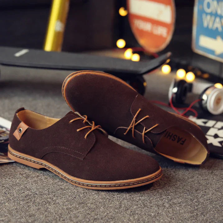 Oliver | Men's Suede Oxford Lace-Up Dress Shoes