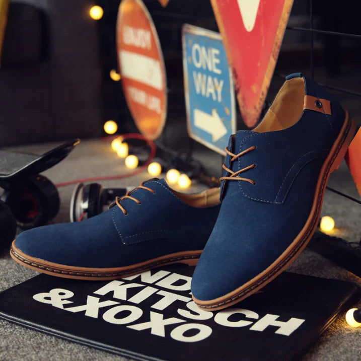 Oliver | Men's Suede Oxford Lace-Up Dress Shoes