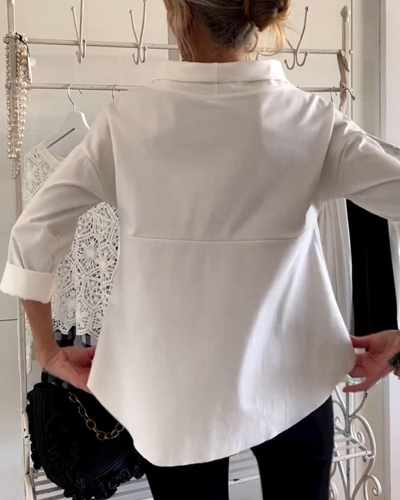 Celine | Women's Draped Cowl Neck Long Sleeve Top
