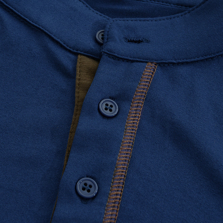 Lucas | Men's Slim-Fit Button Neck Henley T Shirt