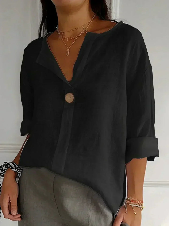 Lily | Women's Relaxed Fit Button Front Tunic Top