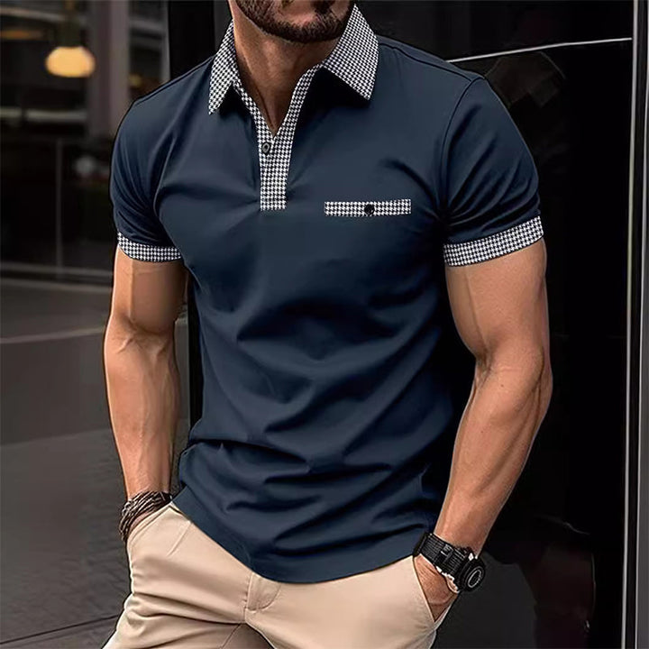 Oliver | Men's Contrast Collar Short Sleeve Polo Shirt