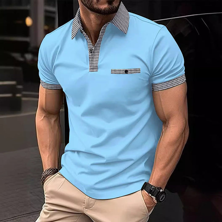 Oliver | Men's Contrast Collar Short Sleeve Polo Shirt