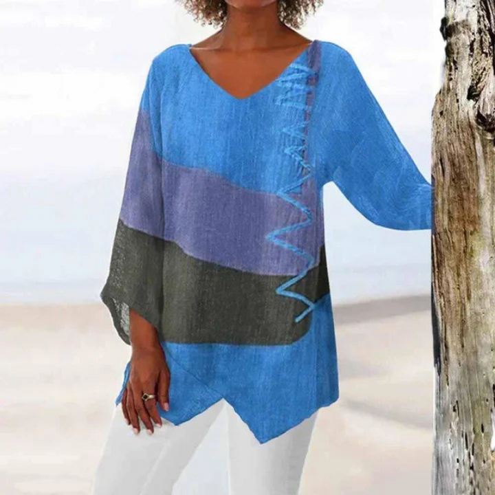 Clara | Women's Color Block Long Sleeve Tunic