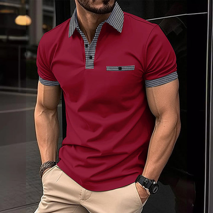 Oliver | Men's Contrast Collar Short Sleeve Polo Shirt