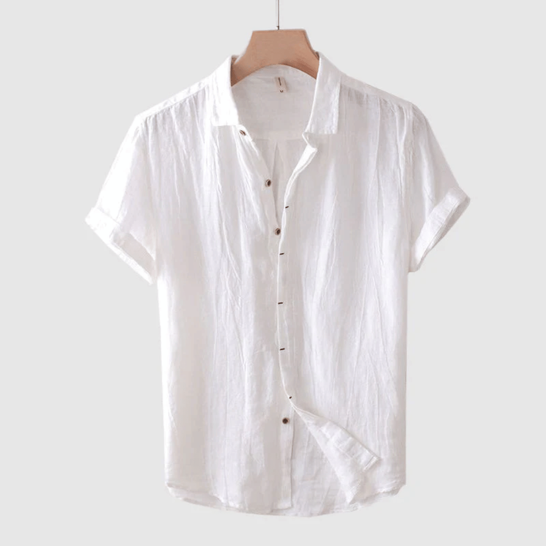 Adrian | Men's Breezy Linen Short Sleeve Shirt