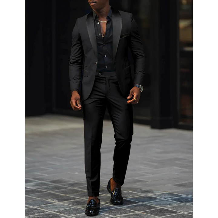 Victor | Men's Slim-Fit Formal Suit With Lapels