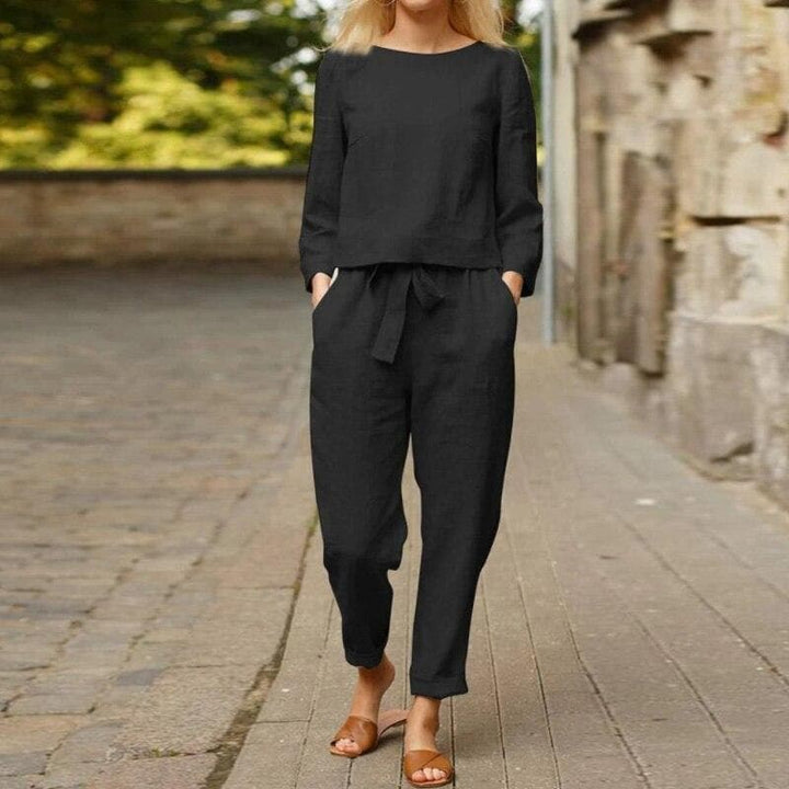 Mila | Women's Relaxed Linen Two-Piece Lounge Set