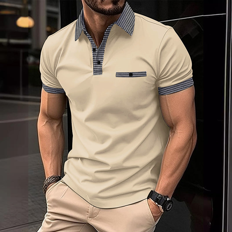Oliver | Men's Contrast Collar Short Sleeve Polo Shirt