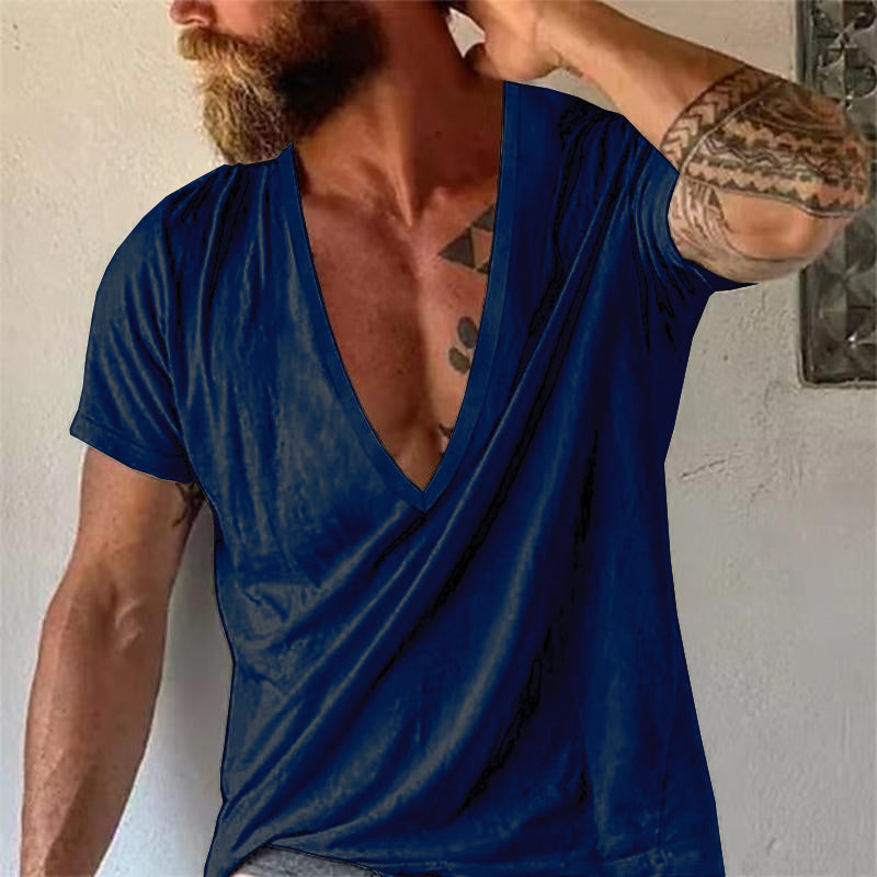 Mason | Men's Relaxed Deep V-Neck Short Sleeve T-Shirt