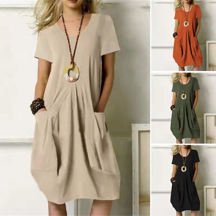 Nina | Women's Loose Fit Pocket Swing Dress