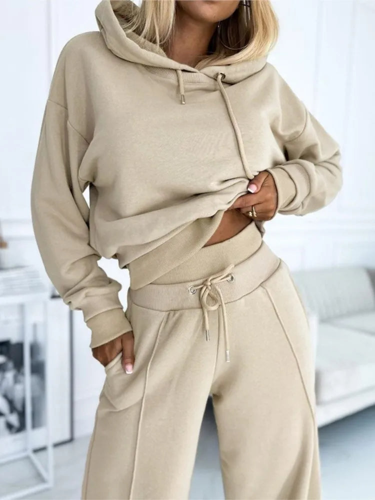 Mila | Women's Relaxed Hoodie & Wide-Leg Co-Ord Set