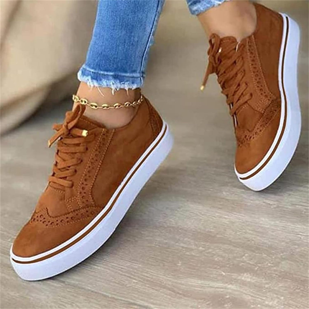 Vera | Women's Cushioned Platform Lace-Up Sneakers