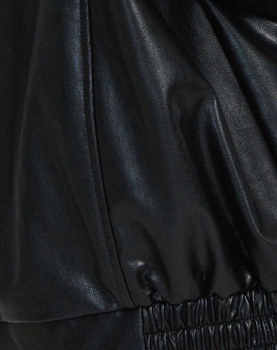 Vera | Women's Oversized Faux Leather Bomber Jacket