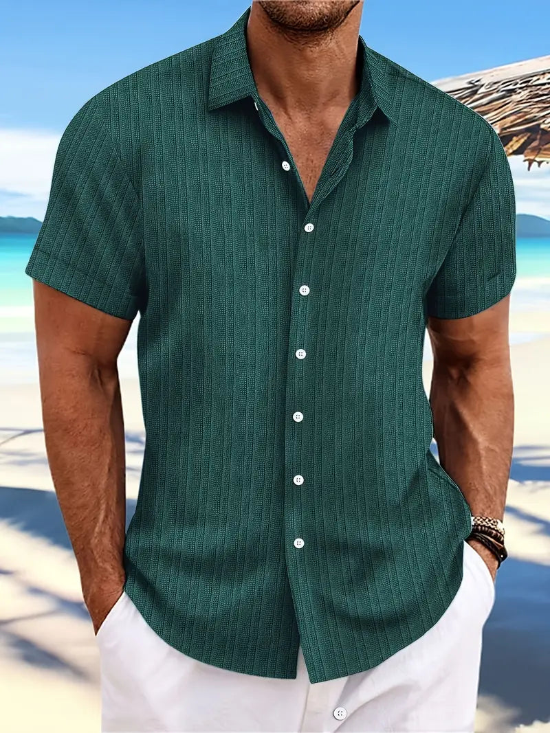 Felix | Men's Linen Short Sleeve Button Shirt