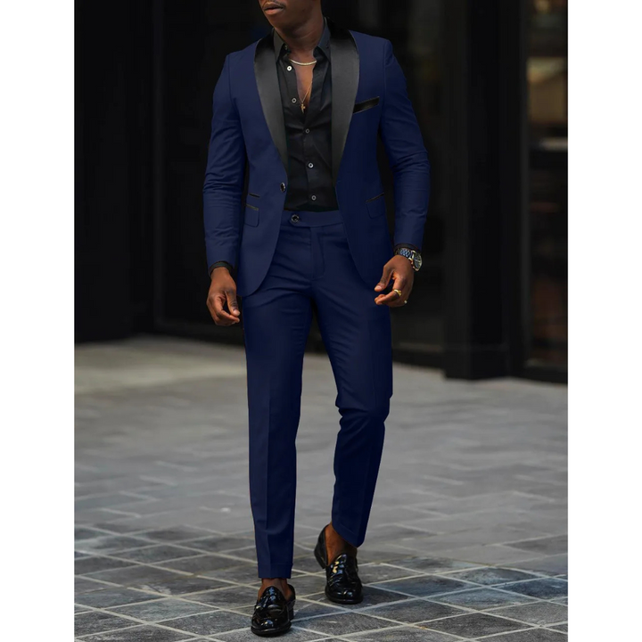 Victor | Men's Slim-Fit Formal Suit With Lapels