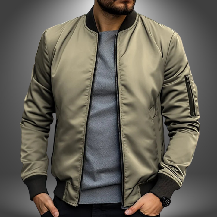 Rowan | Men's Classic Zip Front Bomber Jacket