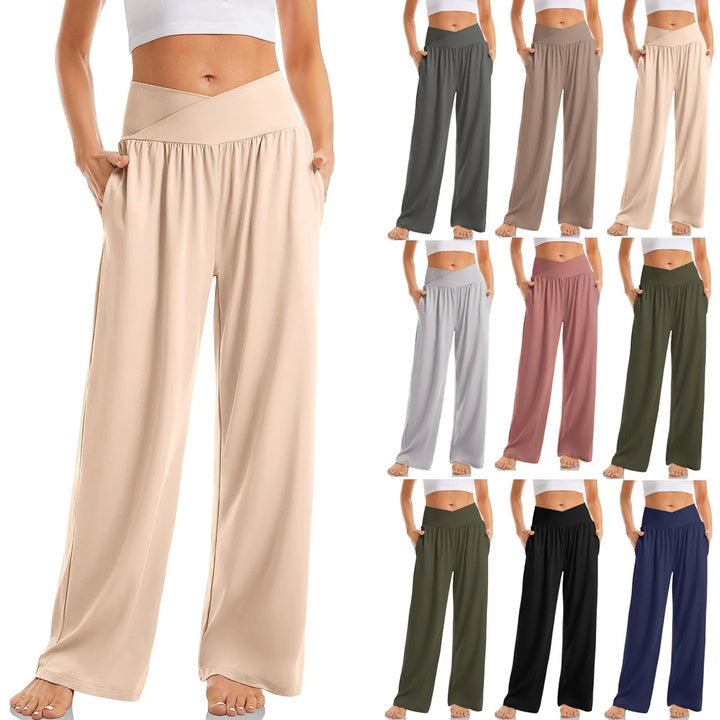 Hannah | Women's High Waist Crossover Yoga Pants