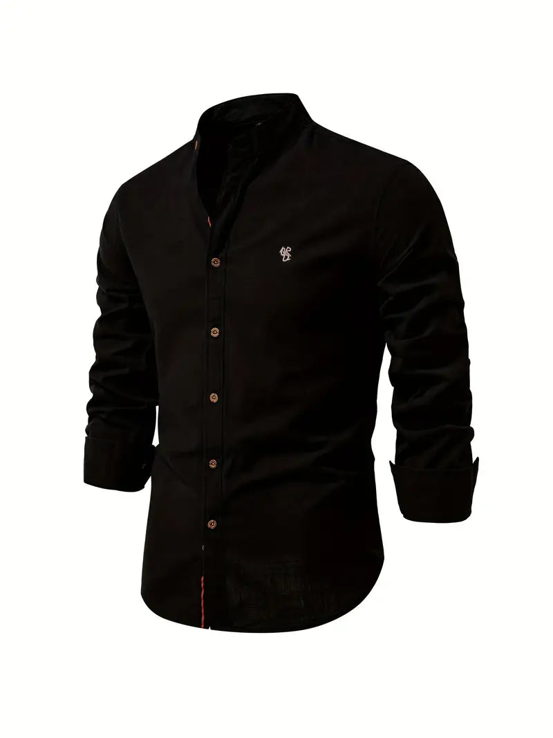 Hugo | Men's Button Down Mandarin Collar Shirt