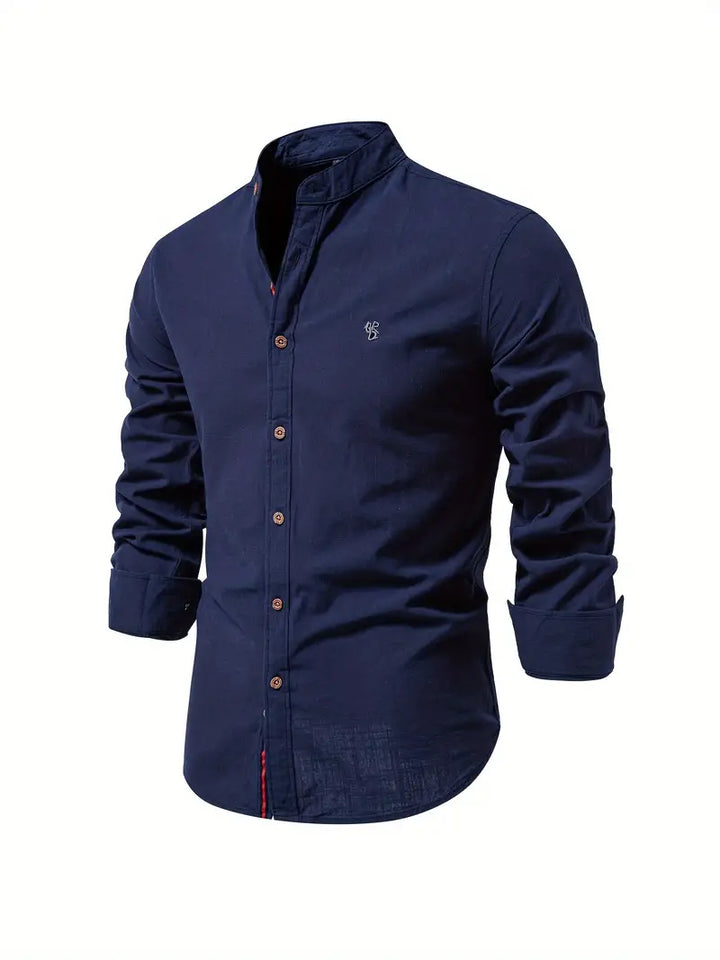 Hugo | Men's Button Down Mandarin Collar Shirt