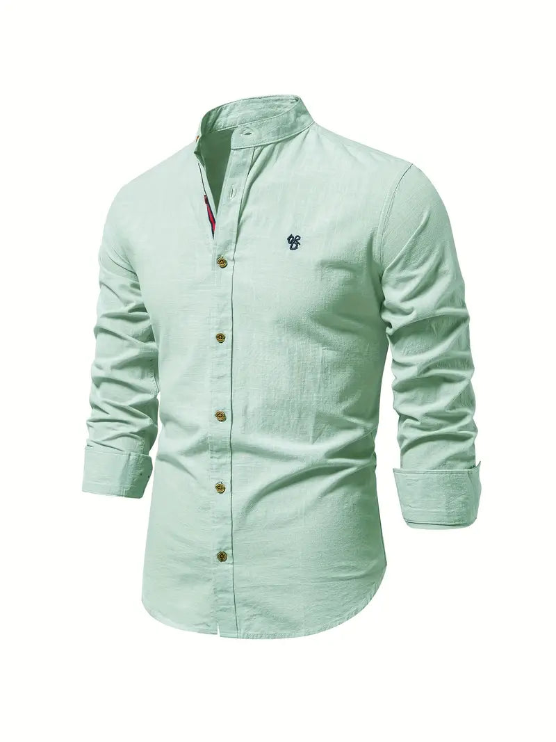 Hugo | Men's Button Down Mandarin Collar Shirt