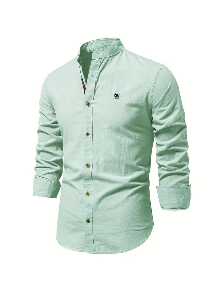 Hugo | Men's Button Down Mandarin Collar Shirt