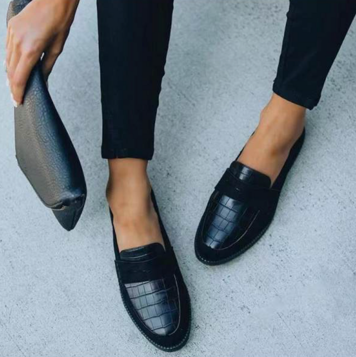 Ruby | Women's Textured Slip-On Classic Loafers