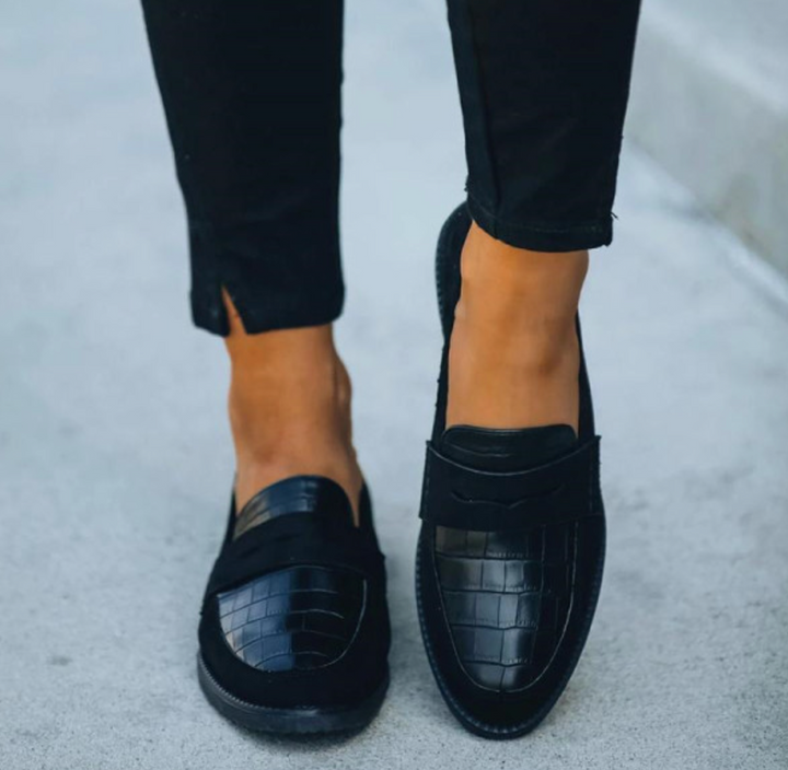 Ruby | Women's Textured Slip-On Classic Loafers