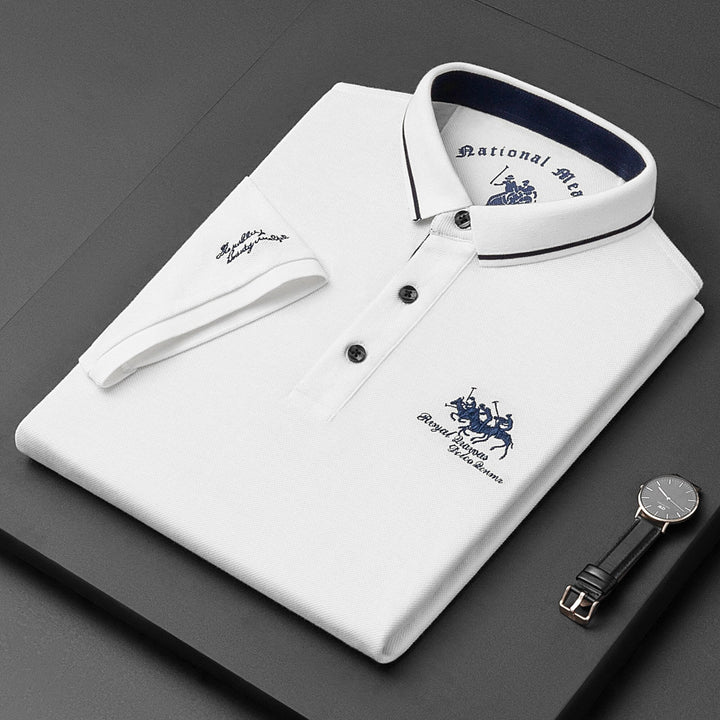 Marco | Men's Contrast Trim Knit Polo Shirt