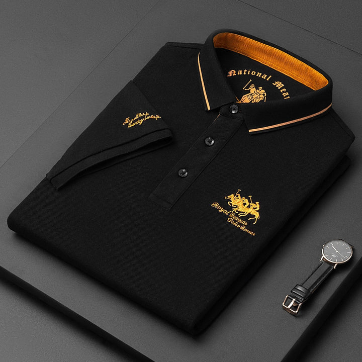 Marco | Men's Contrast Trim Knit Polo Shirt