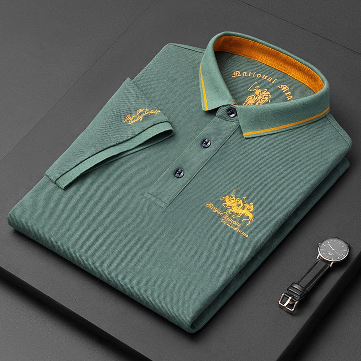 Marco | Men's Contrast Trim Knit Polo Shirt