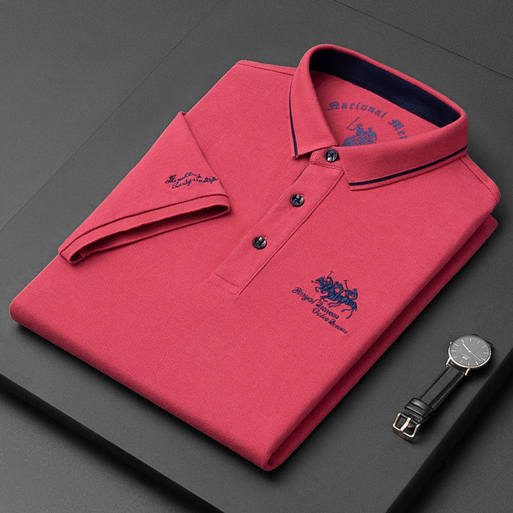 Marco | Men's Contrast Trim Knit Polo Shirt