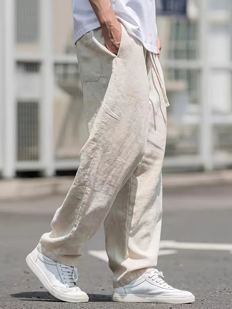Luca | Men's Relaxed Linen Drawstring Summer Pants