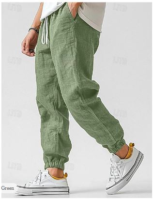 Hugo | Men's Relaxed Drawstring Linen Summer Pants