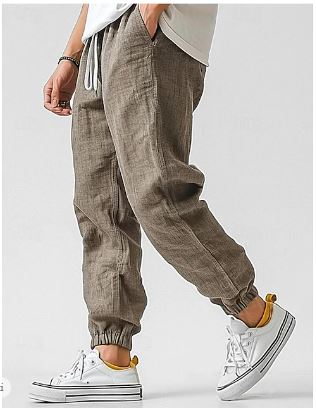 Hugo | Men's Relaxed Drawstring Linen Summer Pants