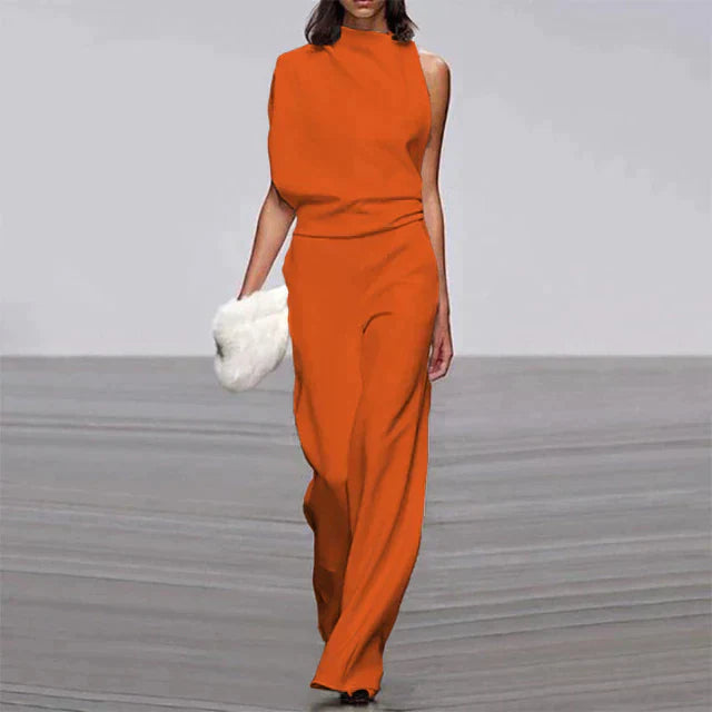 Zara | Women's One-Shoulder Wide-Leg Jumpsuit