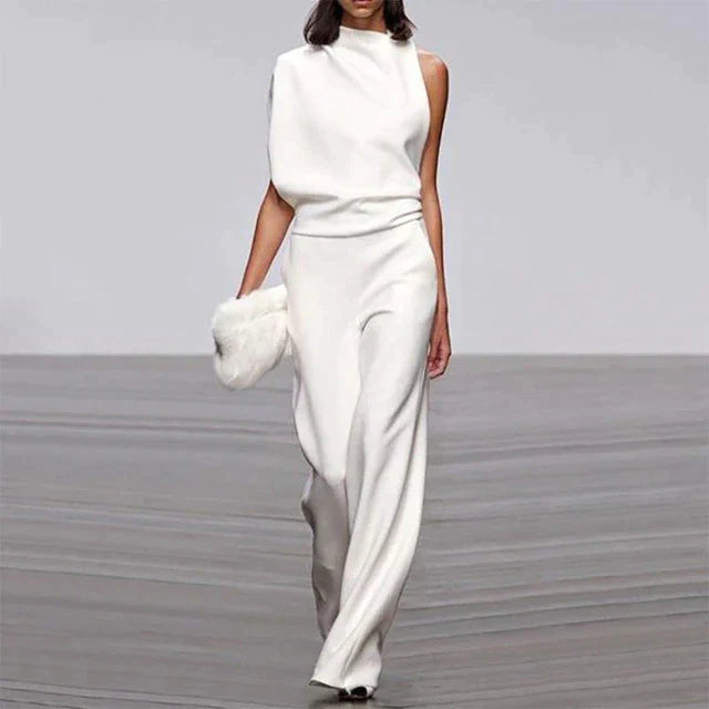 Zara | Women's One-Shoulder Wide-Leg Jumpsuit