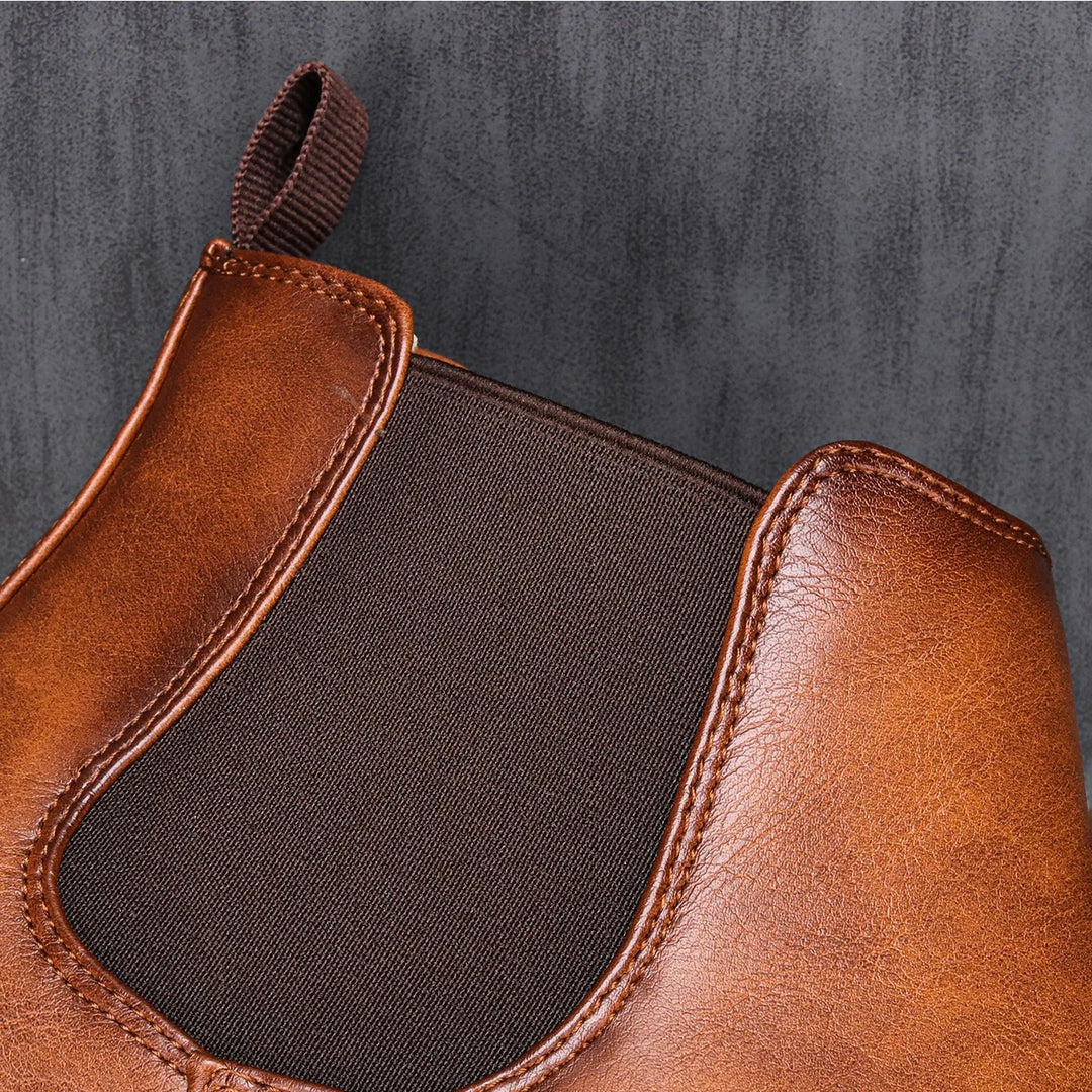 Oliver | Men's Sleek Leather Chelsea Ankle Boots